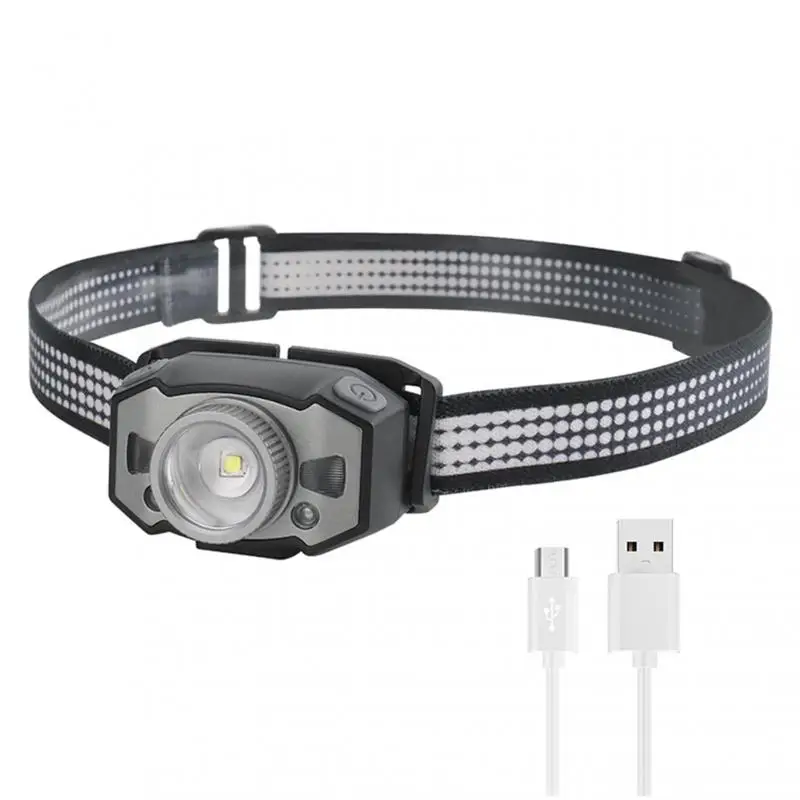 

Headlamp Head Lamp Headlight Waterproof Led Built In Usb RechargeableBattery Working Light Waterproof Head Torch Head Lamp