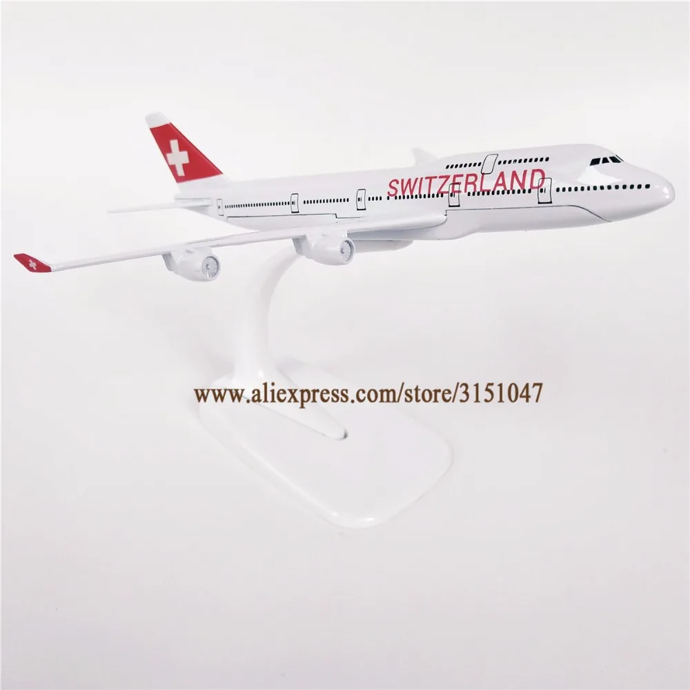 Air SWITZERLAND Boeing 747 B747 400 Airlines Airways модель самолета из сплава металла литье под
