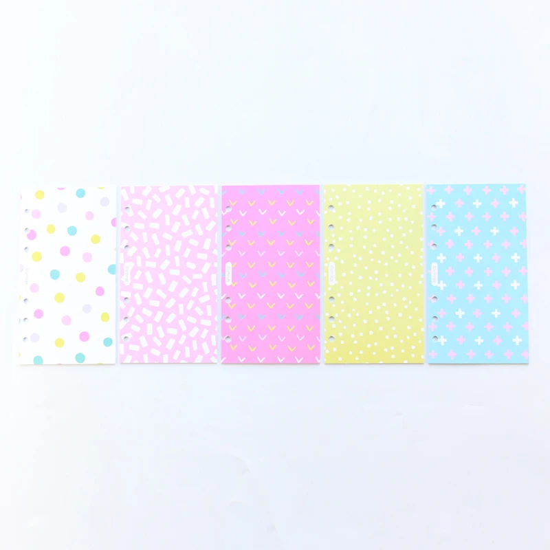 Domikee красочные украшения индексный разделитель для 6 связующее кольцо