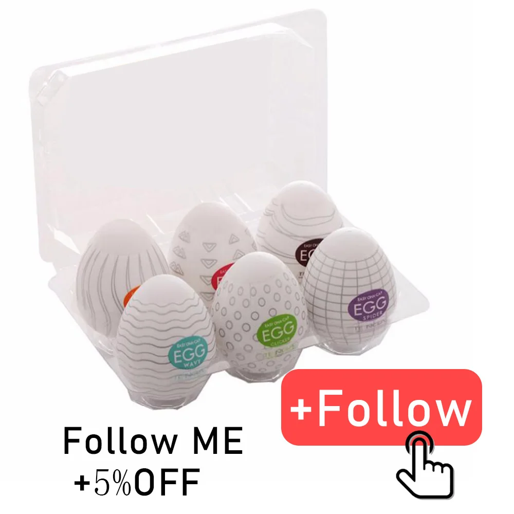 6 шт. мастурбация с яйцами TENGA мужские мастурбаторы Реалистичная Вагина большая