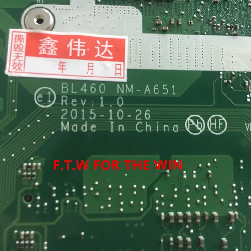 Verkauf FRU 01AW259 L460 Motherboard Für Lenovo ThinkPad Notebook Motherboard CPU I5 6200 DDR3 NM-A651 100% Test Arbeit