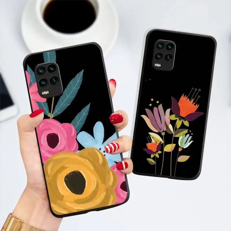 

Cartoon flower doodle design beautiful Phone Case For Xiaomi Mi 10T 11 pro Redmi Note 7 8 9 10 pro 8T 9T 9S 9A 10