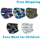 10-200 шт., одноразовые маски для детей
