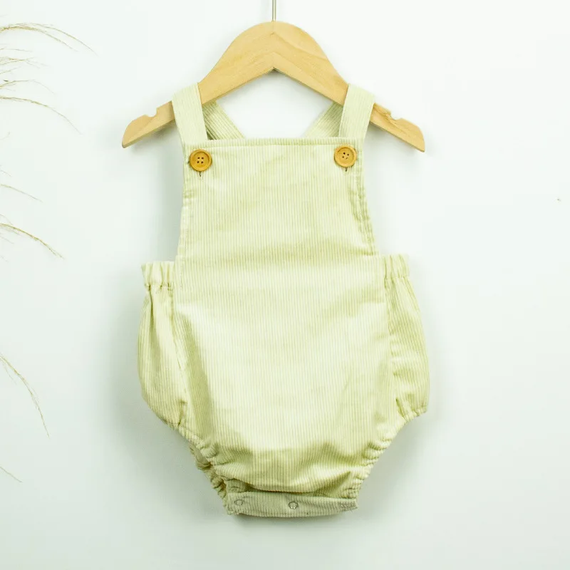 Однотонный комбинезон для новорожденных мальчиков вельветовый мамы и маленькой