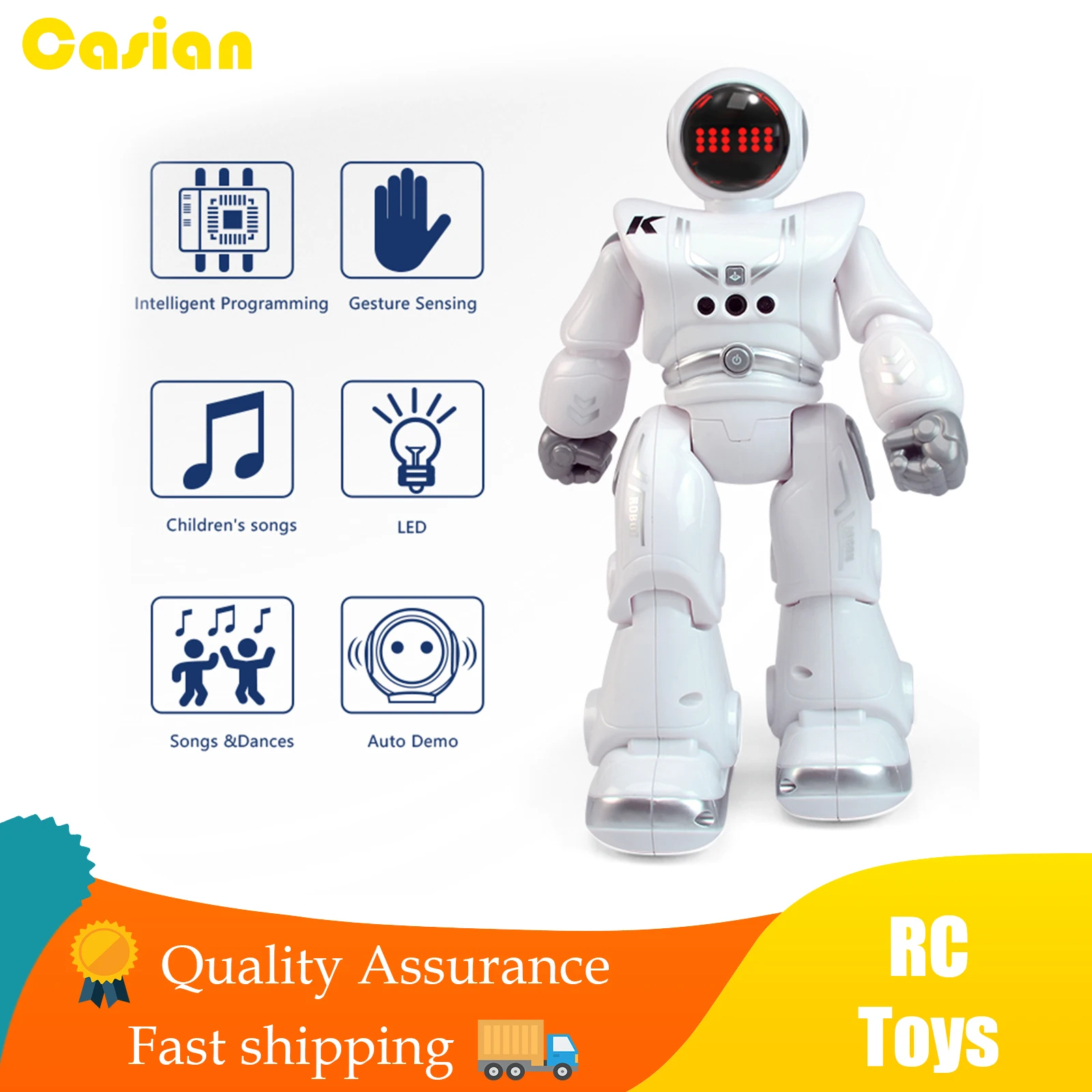 

JJRC R18 RC Robot 2.4G Intelligent Children Remote Control Toy program with music gesture sensing Action Figures Toys for boys