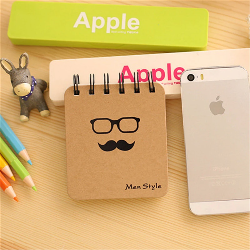 DL креативный блокнот в виде спирали для бороды эта серия портативный Мультяшные