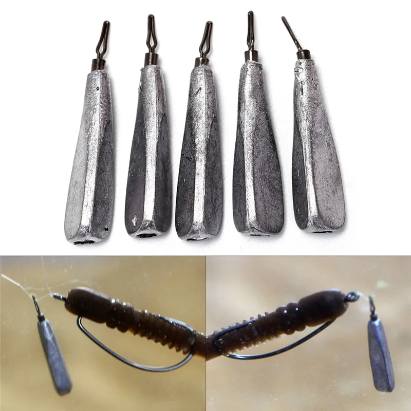 

5PCS/Lot Weight Sizefishing lead sinkers fishing accessories 2.7g/3.2g water droplets lead weights