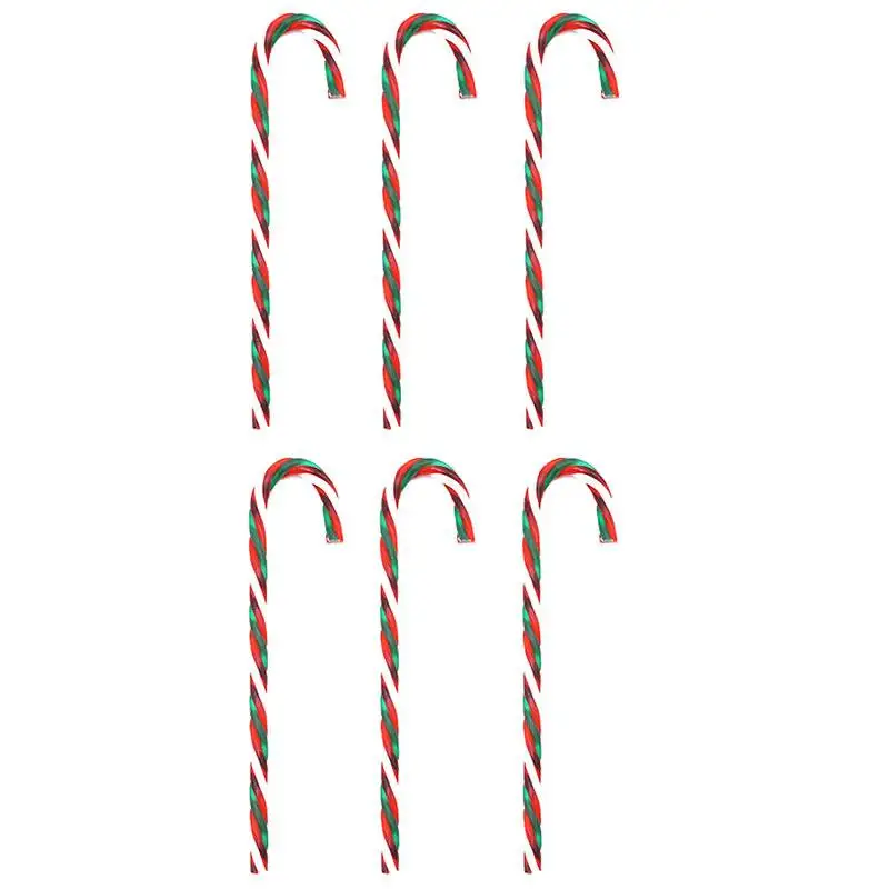 6pieces 4 Christmas decorations gifts Christmas tree pendants Christmas candy cane decorations for home new year christmas craft - Цвет: 6pieces 4