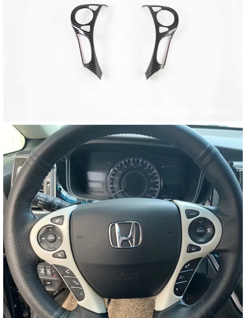 

For Honda ELYSION 2019 Car Steering Wheel Trim Cover ABS Car Styling Moldings Decoration Auto Accessories