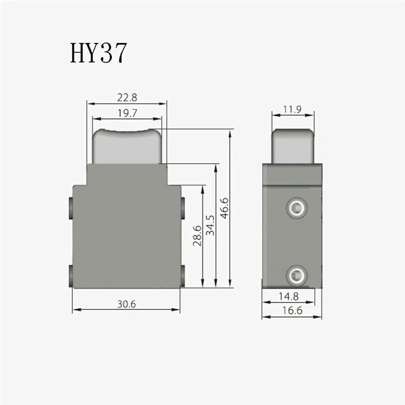 2Pcs KEDU HY37 HY37B 125/ 250V 17/12A Lock OFF Button Dustproof Trigger Switch for Hand-Held Electric Tools Mower Garden | Обустройство