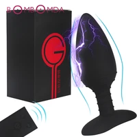 electric shock dildo anal plug vibrator wireless remote vibrators sex toys for men prostate massager adults sex toys for women