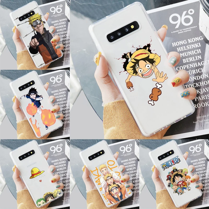 Футляр для телефона Fashion Relief Anime Naruto Uzumaki Sasuke Kakashi мягкий для Samsung A10 A20 A30 A50 A70 A51 A71 S20 S10 Ultra Clear.