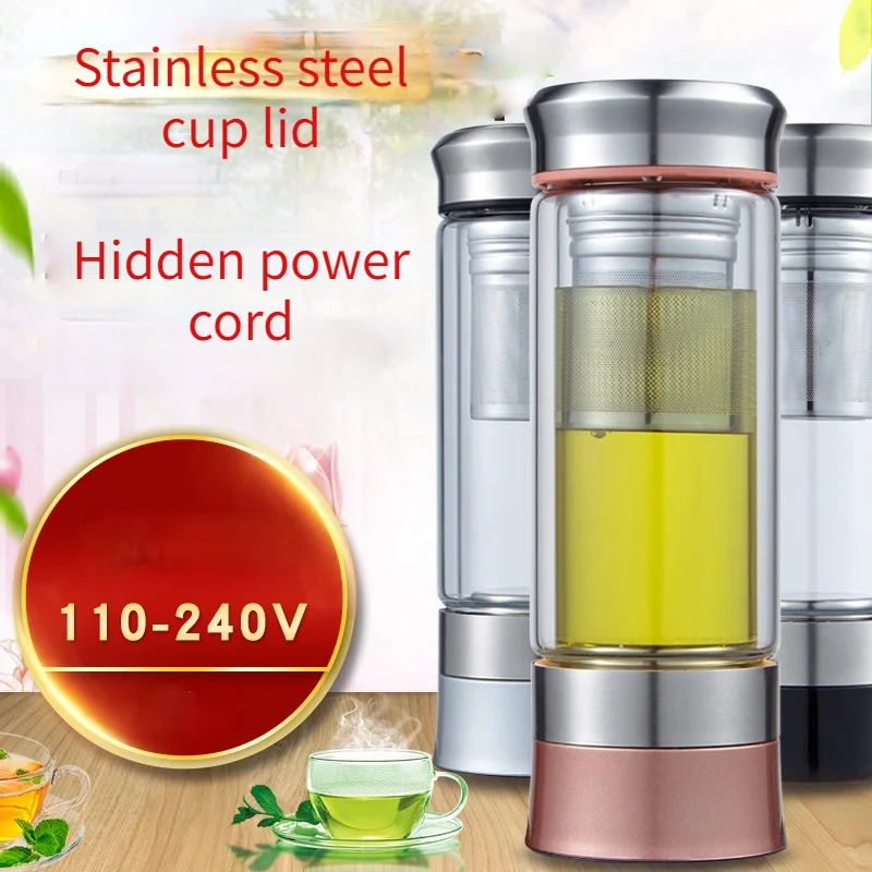 

110V-240V Travel electric hot water cup dormitory mini hot water cup heating cup small portable kettle plug-in artifact