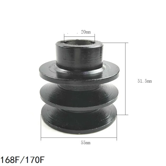 Молотильная машина для бензинового двигателя 152F 154F 168F 170F шкив с односторонним