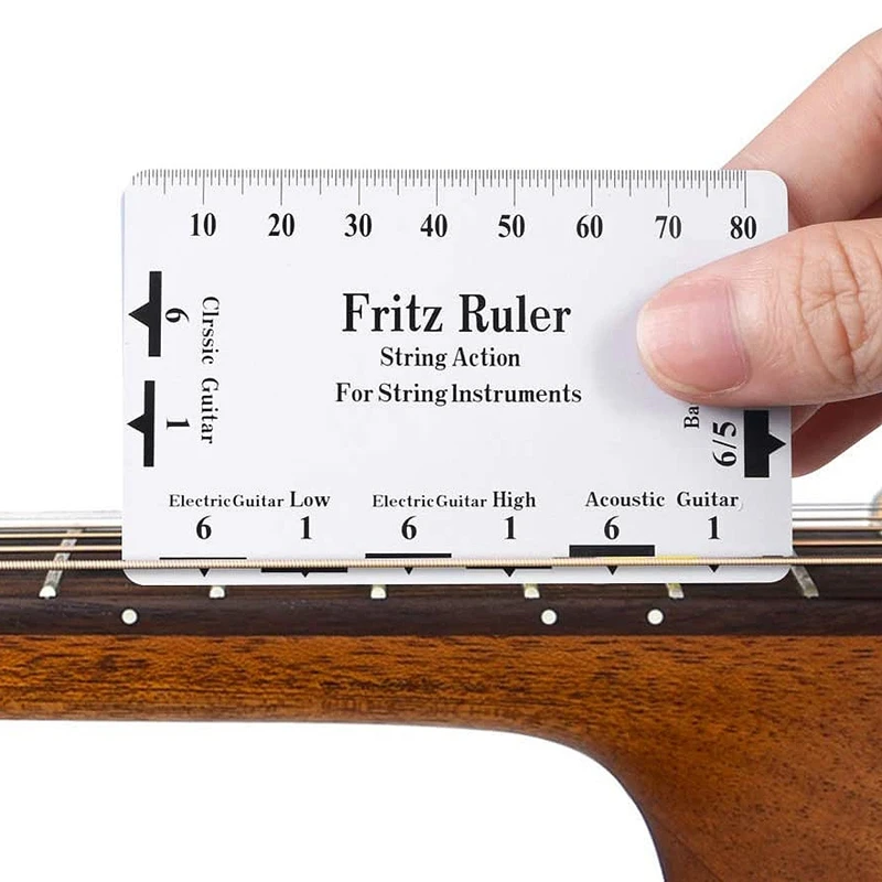 SHGO HOT-9Pcs Understring радиус Gauge + строка действия линейка калибровочного инструмента