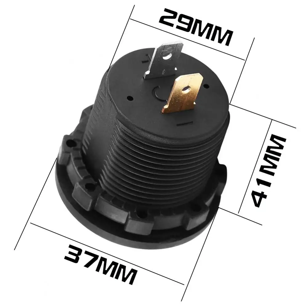 Универсальный автомобильный вольтметр со светодиодный Ной панелью 12 В