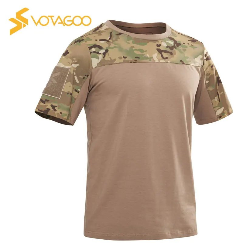 

Men's Hunting Base Layers Tactical T-Shirt Multicam Camoflouge Combat Uniform Short-Sleeved Breathable Quick Dry For Hunting