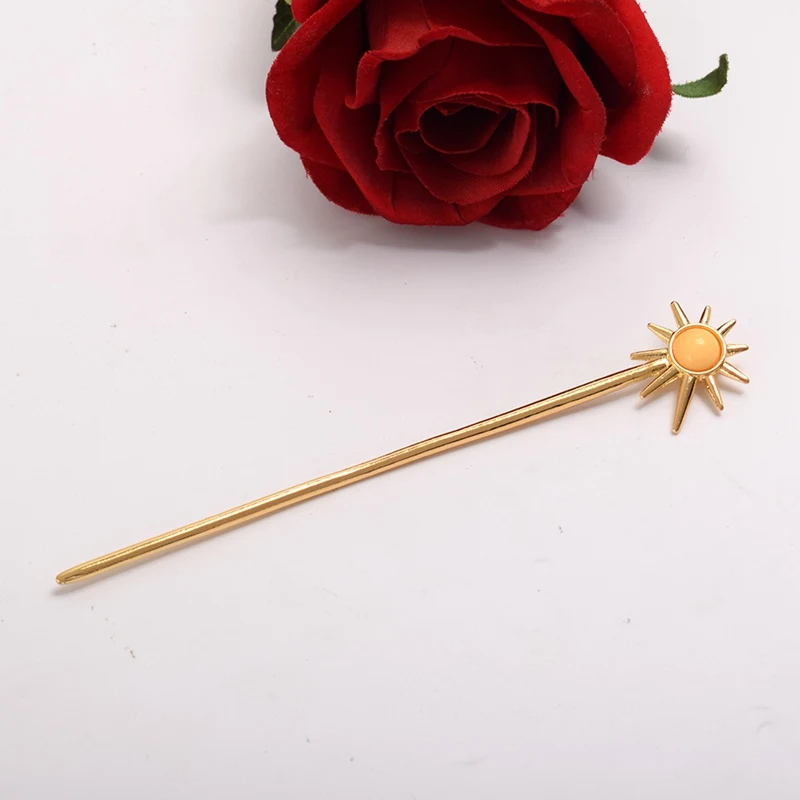 Милые женские палочки для волос кулон Kanzashi шпилька головной убор