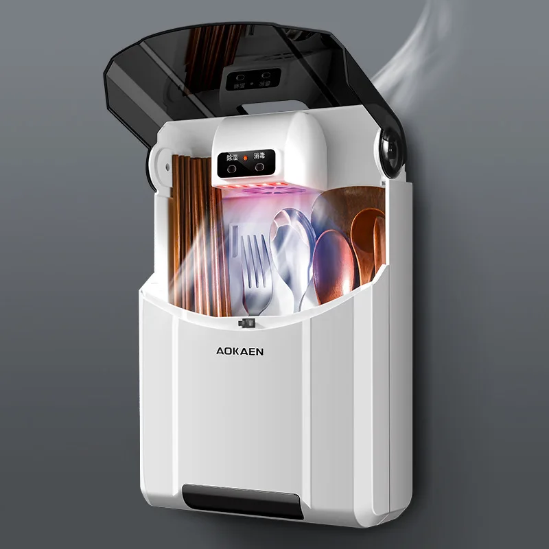 

1pcs Home Kitchen Tableware Sterilizer Box Large Capacity USB Disinfection Machine Chopsticks Dishes Cleaning Pantry Organizer