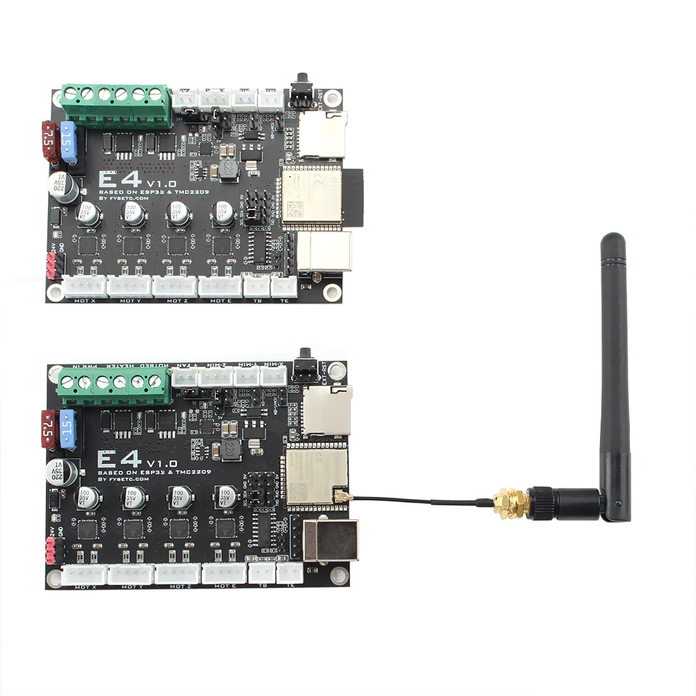 Плата для 3D-принтера FYSETC E4 со встроенным Wi-Fi и Bluetooth 4 шт. TMC2209 240 МГц 16 м плата
