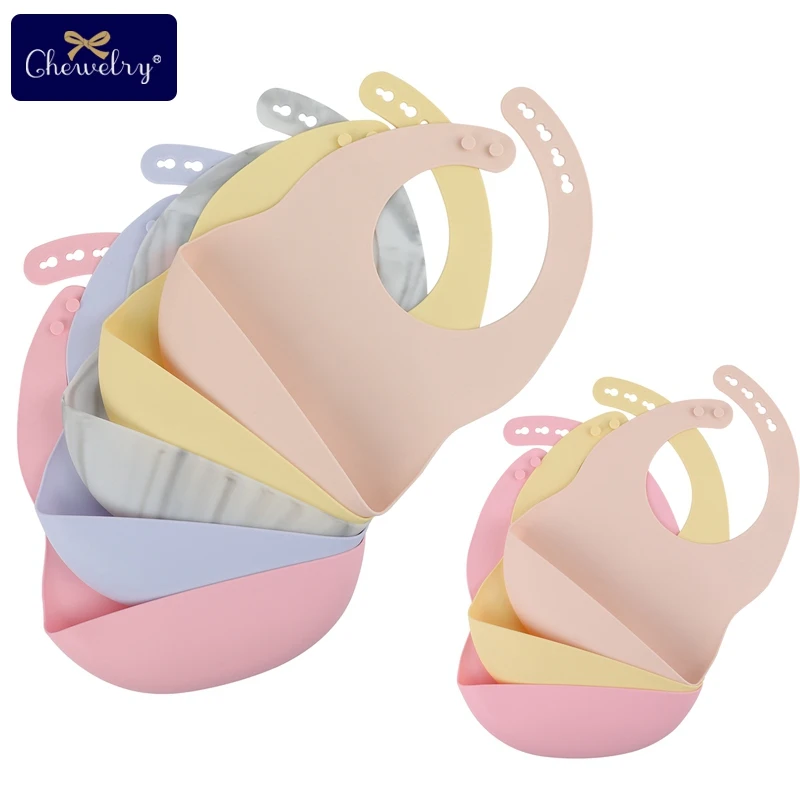 1 шт. сплошной силиконовый нагрудник для новорожденных кормления младенцев