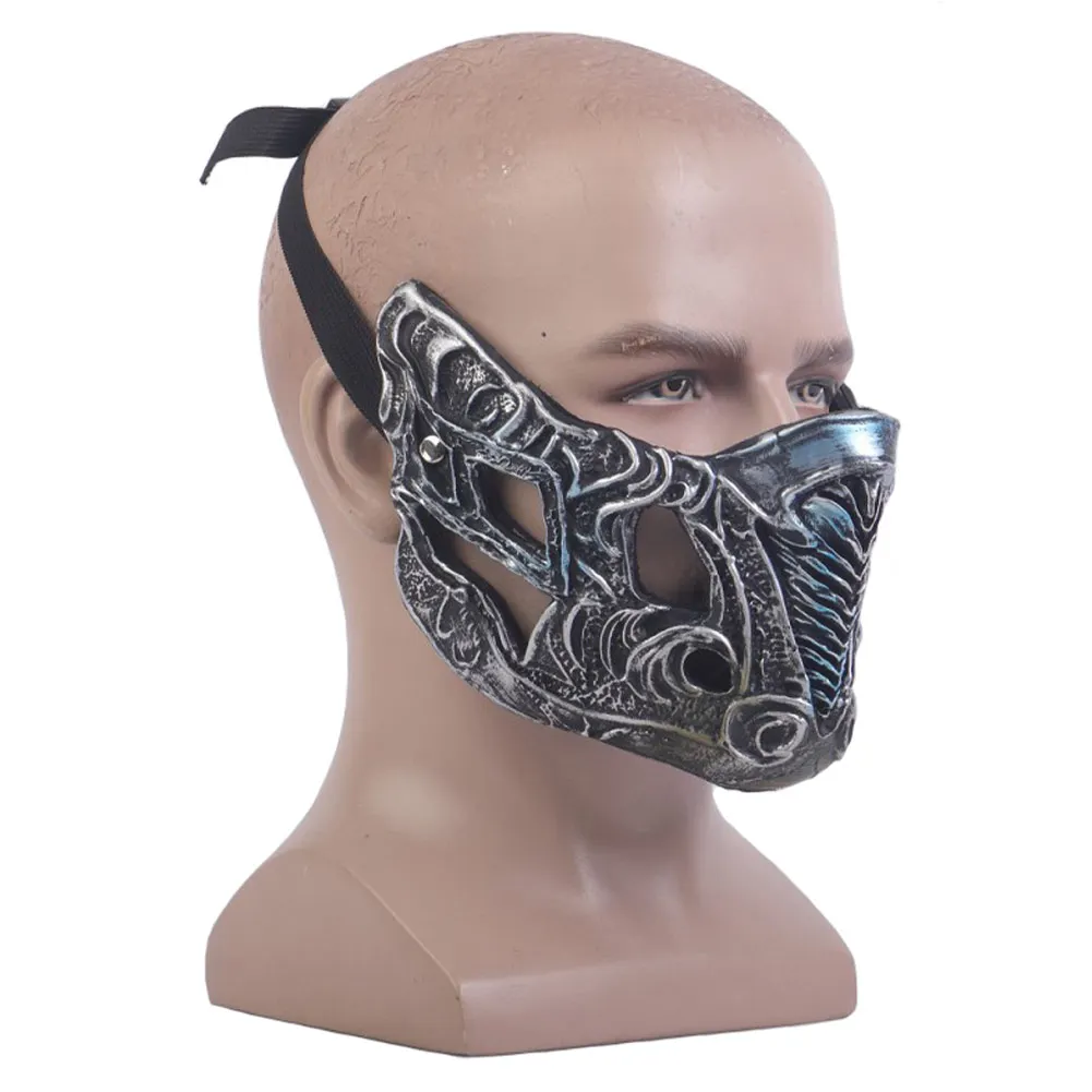 Маска скорпиона Mortal Kombat 11 для косплея маска лица из ПВХ реквизит Хэллоуина Sub