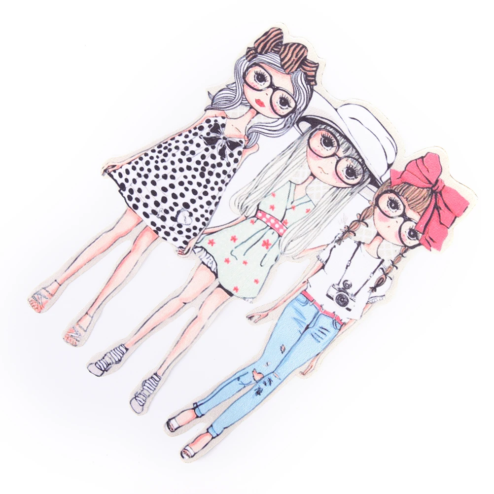 Модные нашивки с рисунком для девочек одежды термоклейкие сделай сам нанесения