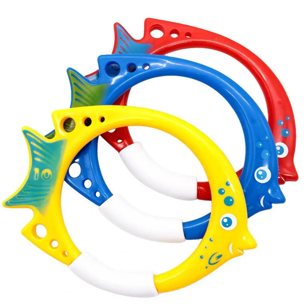 

Summer Diving Toys Diving Fish Ring Swimming Pool Water Games Training Set Toys For kids 3Pcs