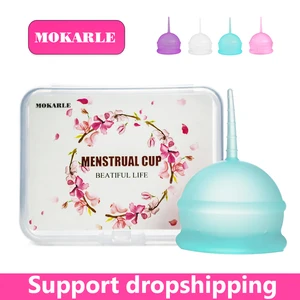 Высококачественная силиконовая менструальная чаша для женской гигиены, Женская чаша для предотвращения боковой протечки, чаша для коллекционеров, уход за менструальным вигином