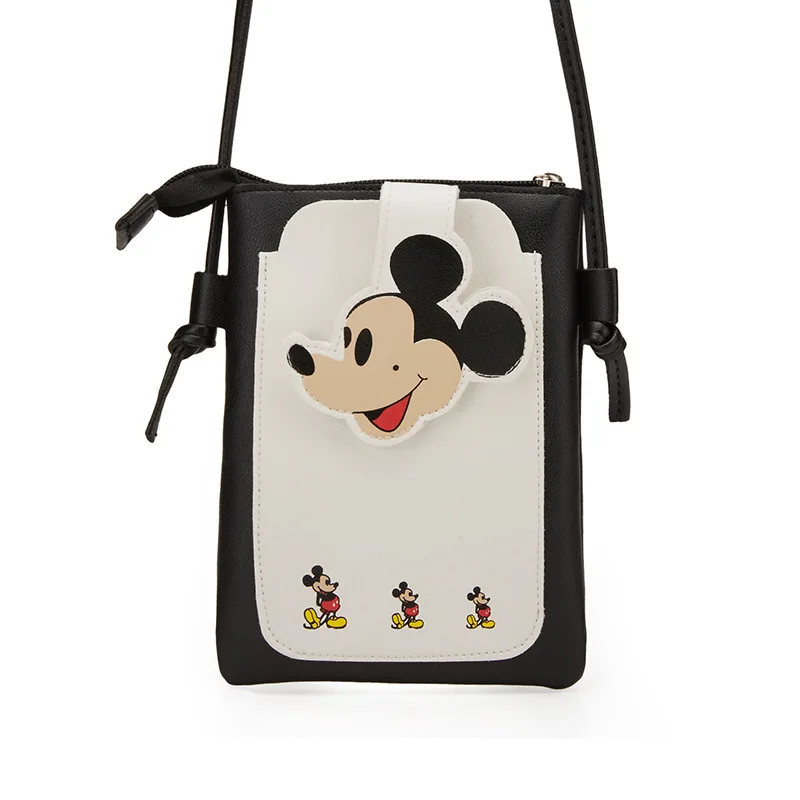Disney Children's Coin Purse Mickey Mouse Printed PU Leather Material Waterproof Portable Mobile Phone Bag Card Case | Игрушки и