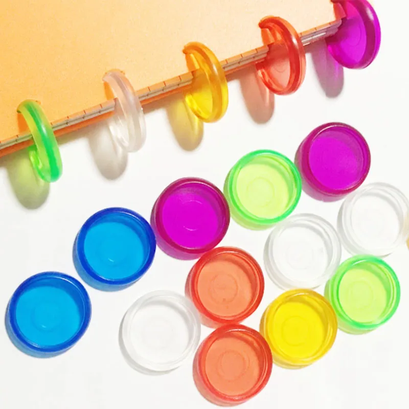 Прозрачный пластиковый блокнот с грибами 100 шт. дисковая переплетка для