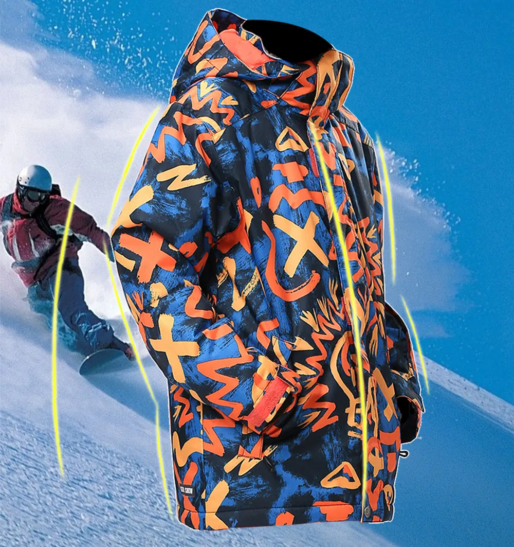 Детские лыжные костюмы GSOU зимние теплые комплекты для мальчиков ветрозащитная