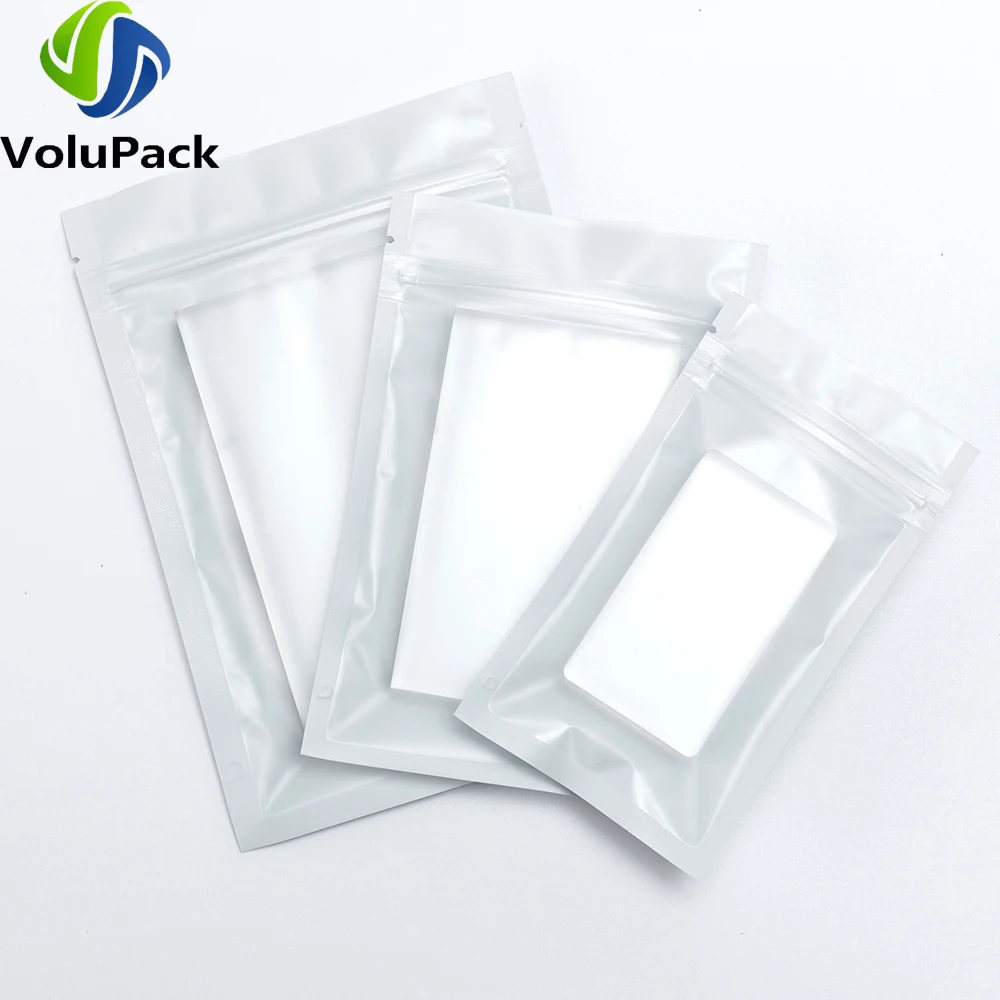 Smell Proof Food Packaging Bags Ziplock Storage Bags Matte Aluminum Foil Mylar Pouches Eco-friendly Plastic Bags With Tear Notch