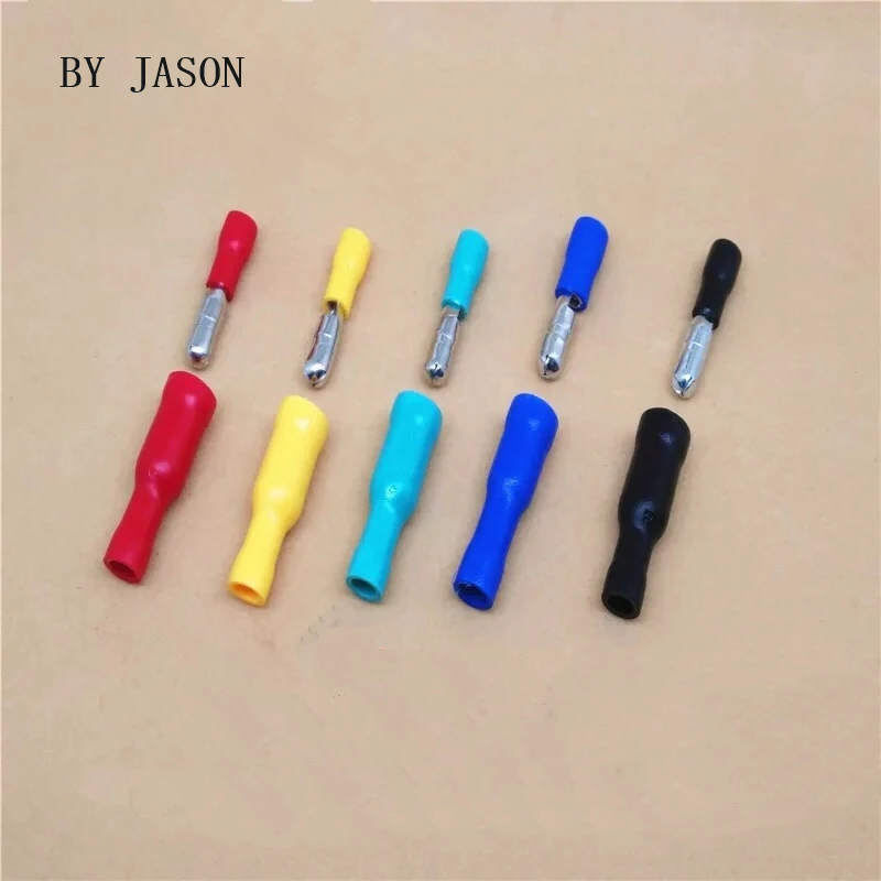 50 шт. женский и мужской изолированный Электрический разъем обжимной пули