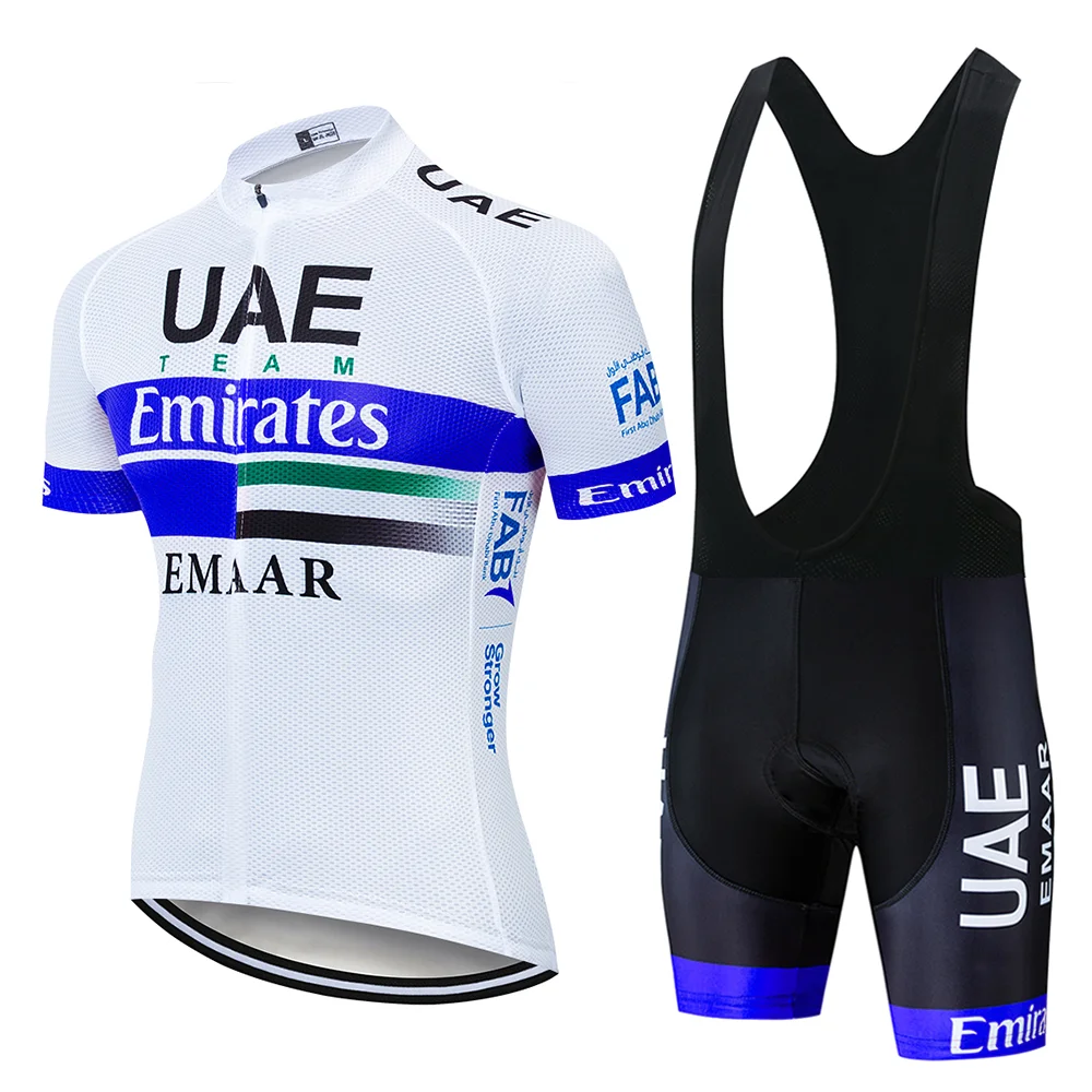 Cycling suit Команда ОАЭ PRO Велоспорт Джерси 9D гель велосипед шорты Костюм MTB Ropa Ciclismo мужские летние велосипедный майон culotte одежда - Цвет: Cycling suit