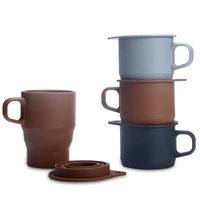 coffee mug with straw silicone folding water cups bpa free food grade collapsible tea cup travel foldable coffee cup