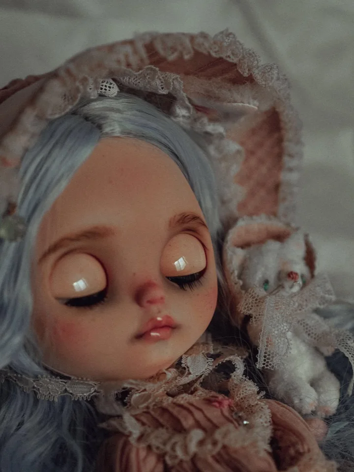 1/6 blyth кукла игрушка bjd совместное тело белая кожа ретро синий серый волос Макияж с