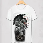 Футболка Vikings, повседневная винтажная белая футболка с рисунком скандинавских мифологических Ворон и знаков вороны, топ в стиле панк, уличная одежда