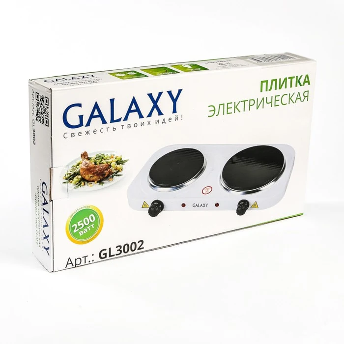 Плитка электрическая Galaxy GL 3002 2500 Вт 2 конфорки 1194034 | Бытовая техника