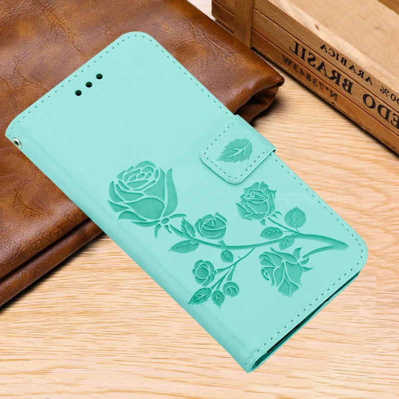 Кожаный чехол бумажник с откидной крышкой для Huawei P30 P20 P10 P9 P8 Lite Flower Honor 9X 8X 7X 7A 7C 8A 8S