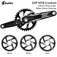 swtxo mtb crankset 170mm 175mm bicycle crank chainring 32t 34t 36t 38t narrow wide mtb bike crown compatible for sram shimano
