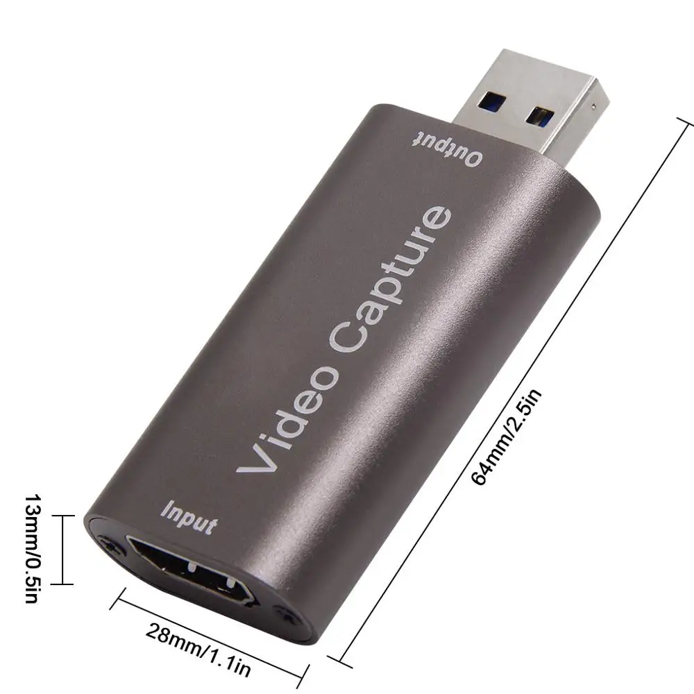 HD 4K 1080P Карта видеозахвата USB 3 0 2 HDMI видео записывающая коробка для PS4 игры DVD
