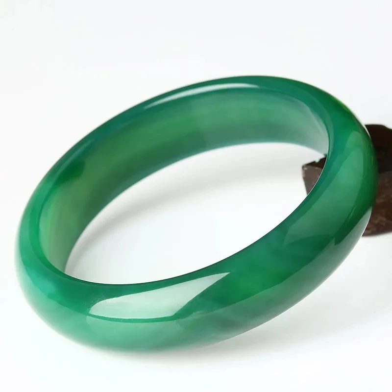 Браслет из натурального агата и оникса 54-62 мм | Украшения аксессуары