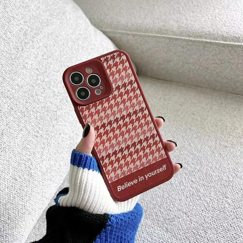 

Новогодний клетчатый чехол с изображением тысячи птиц, подходит для iPhone 11 12 13promax