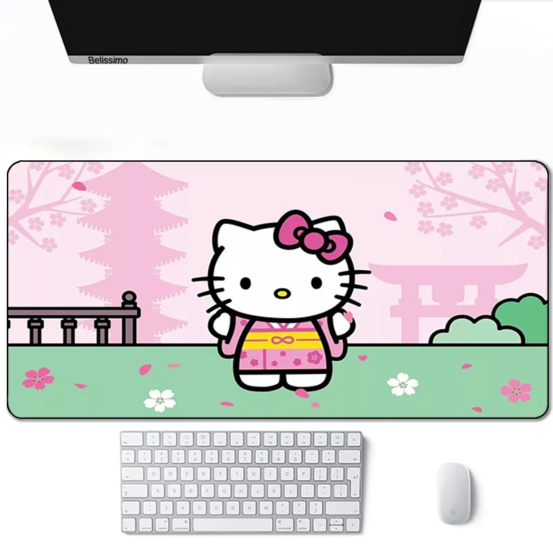 

Anime Gaming Mouse Pad Cute Cat Kitty Large Gamer Computer Mousepad 900X400 XXL MausePad Keyboard Pad Gaming Accessories Rug Mat