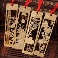 new creative kawaii beautiful chinese style vintage exquisite metal bookmarks children student gift stationery office supplies