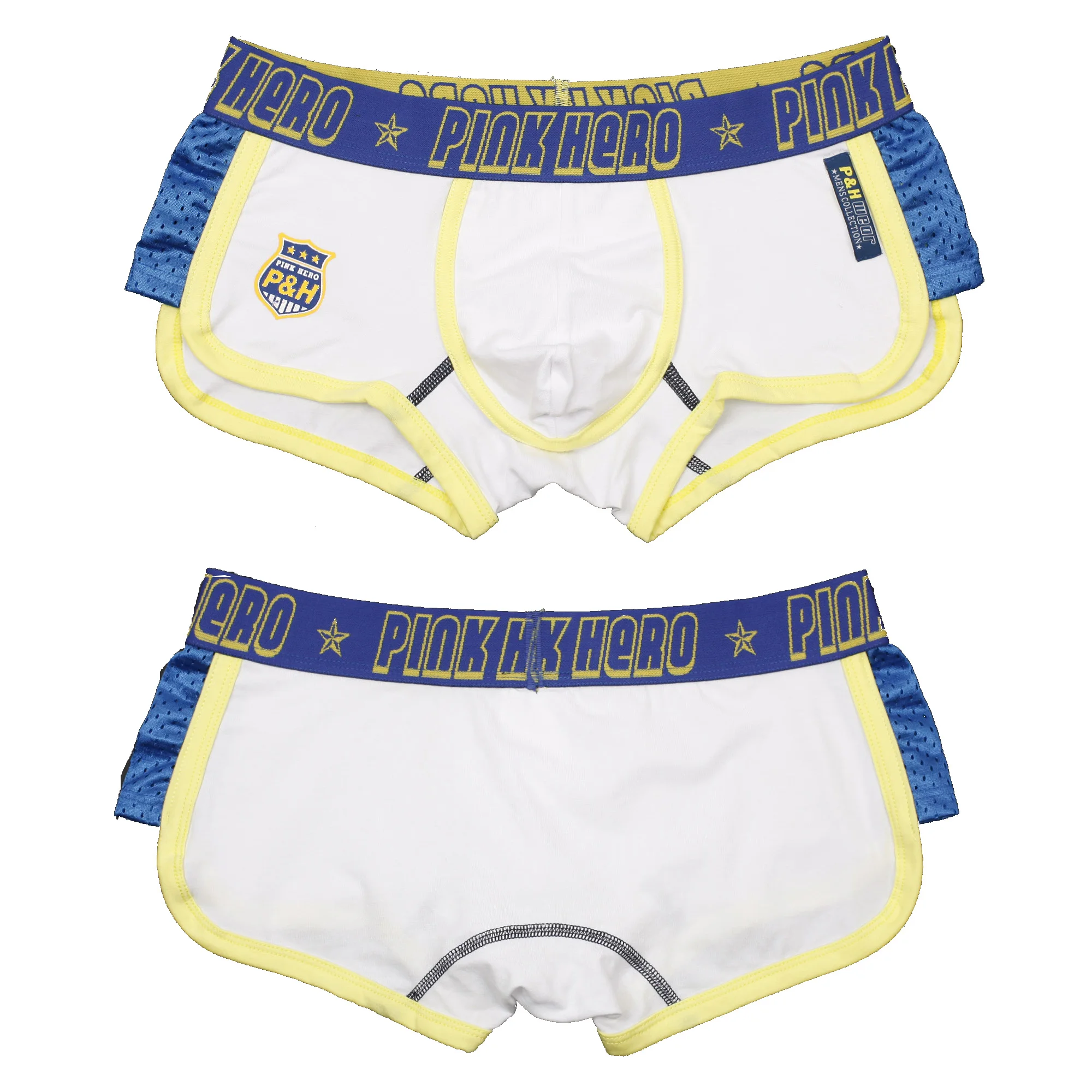 Трусы-боксеры мужские 4 шт./партия модные шорты из хлопка пикантное нижнее белье