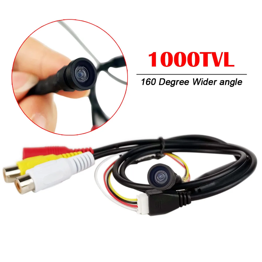 

1000TVL Mini HD CCTV Security Surveillance Camera 1.8mm 160degreee Wider Angle Lens Micro Pipe Camera With BNC Adapter