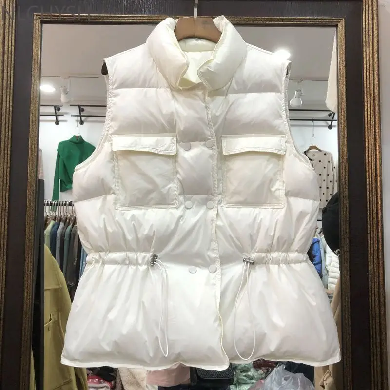 

Winter down vest women short vest windbreaker lightweight jacket warm vest women down jacket sleeveless jacket