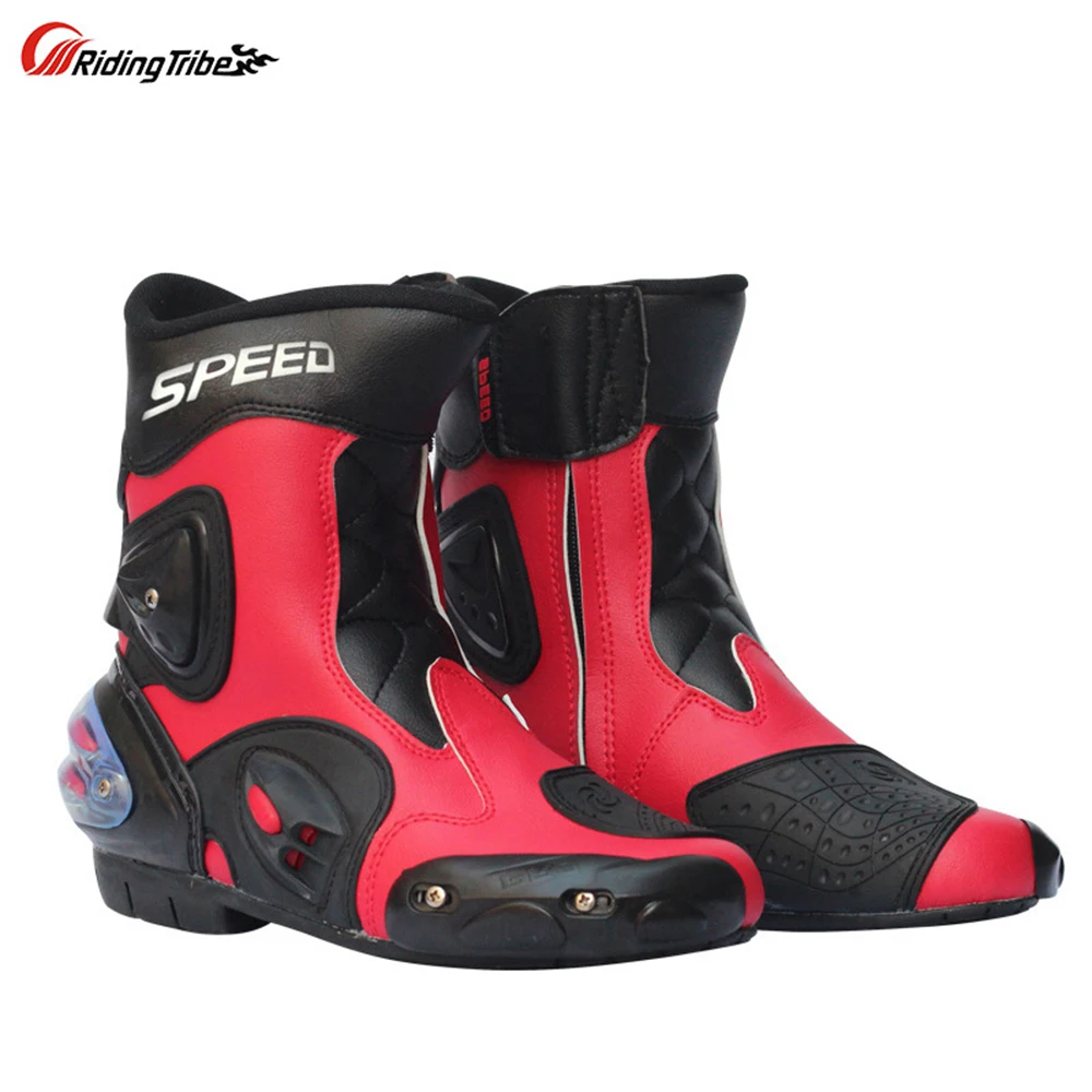 Motorcycle Boots Motorsport Riding Shoes Motocross Riding Boots Long Shoes Locomotive Shoes SPEED Protective Gear For Men